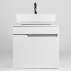 Viant Мебель для ванной Куба 57 подвесная белая – фотография-8