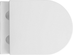 Sintesi Унитаз Evi Tornado подвесной безободковый белый с сиденьем микролифт – фотография-2