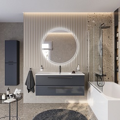 BelBagno Мебель для ванной Eco Cer-N 120 CZR-8095-120 grafito ручки чёрные – фотография-2