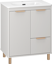 Brevita Тумба под раковину Risacca Crema 70 серая – фотография-2