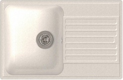 Granfest Мойка кухонная Quarz GF-Z78 Белый – фотография-1