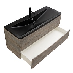 BelBagno Мебель для ванной Acqua 120 Pino Scania с раковиной BB1200/455-LV-ART-ALR-NERO – фотография-8