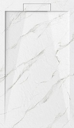 Esbano Душевой поддон Luxe ESP-LM128CB белый мрамор – фотография-1