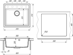 Dr. Gans Мойка кухонная Ника 570 везувий – фотография-4