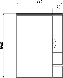 ASB-Mebel Мебель для ванной Мессина 80/3 белая – фотография-19