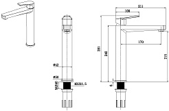 Allen Brau Смеситель для раковины Eclipse 5.E1002-31 (с донным клапаном) черный матовый – фотография-6