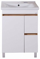 ASB-Mebel Тумба с раковиной Марко 60-2.1 белый/дуб золотой