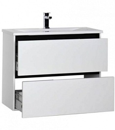 De Aqua Мебель для ванной Ариетта 90, зеркало Алюминиум – фотография-9