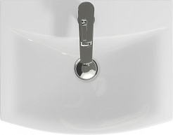 Onika Тумба с раковиной Харпер 50.10 белая матовая/мешковина – фотография-8