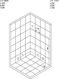 Esbano Душевая кабина 100x100 ESW-100 СR – фотография-3