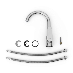 Tokito Смеситель для кухни TOYAMA хром TOK-TOY-1013 – фотография-3