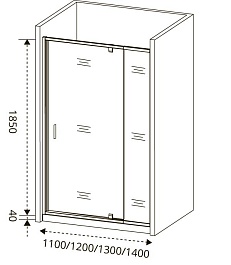 Good Door Душевое ограждение ORION WTW-PD-130-C-CH – фотография-2