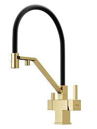 Sancos Смеситель для кухни Loro SC4007BG брашированное золото PVD покрытие – фотография-1