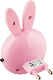 Feron Ночник Зайчик FN1168 0.5W 220V, розовый – фотография-3