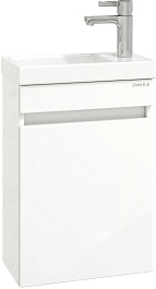 Onika Тумба с раковиной Милтон 40 R подвесная белая – фотография-1