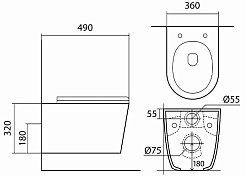 Aquatek Унитаз подвесной Вега AQ1904T-00 – фотография-4