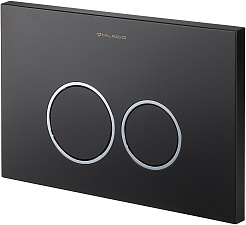 Milacio Клавиша смыва Standart MCU.204 черная матовая/хром – фотография-3