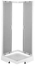 Aquanet  Душевой уголок "AQ8 80x80" узорчатое стекло – фотография-3