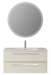 BelBagno Мебель для ванной Eco Cer-N 100 брашированная альпака CZR-8095-100 ручки сатин – фотография-1