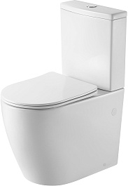 Azario Унитаз-компакт Lumo AZ-1253ST безободковый с бачком с сиденьем микролифт белый – фотография-5