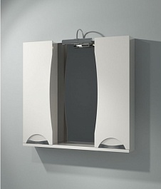 Какса-а Зеркальный шкаф Каприз 85 белый – фотография-2