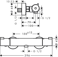 Hansgrohe Смеситель "Ecostat 13211000" – фотография-2