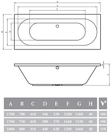 Alpen Акриловая ванна Montana 170х70 – фотография-3