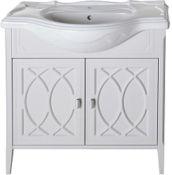 ASB-Woodline Мебель для ванной Миа 85 мягкий серый – фотография-2