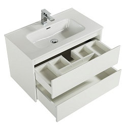 BelBagno Тумба под раковину Kraft 100 подвесная Bianco Opaco – фотография-5