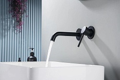 Aquatek Смеситель для раковины Европа AQ1313MB матовый черный – фотография-4