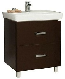 Акватон Тумба под раковину Америна 80 Н тёмно-коричневая – фотография-1