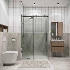 Grossman Боковая стенка Classic 80x195 профиль хром стекло прозрачное – фотография-5