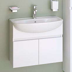 Runo Мебель для ванной Лада 60 подвесная белая матовая – фотография-3