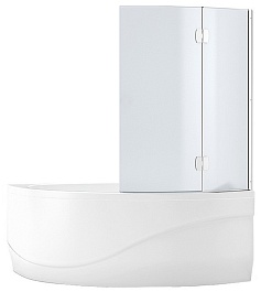 Aquanet Шторка на ванну AQ3-R матовое стекло – фотография-1