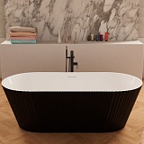 Frank Акриловая ванна 170х75 F6103 white/black