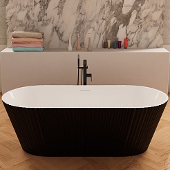 Frank Акриловая ванна 170х75 F6103 white/black – фотография-1