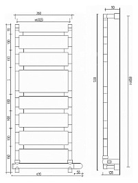 Margaroli Полотенцесушитель Sole 584-8 хром – фотография-2