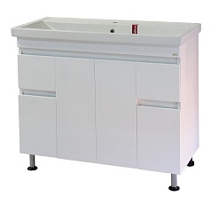 Misty Мебель для ванной Фостер 100 с 2 ящиками – фотография-7