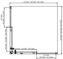 Aquatek Душевой уголок Ария 80x80 AQ ARI KV 08020BL профиль черный стекло прозрачное – фотография-7