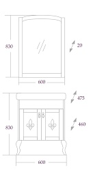 Onika Мебель для ванной Женева 60 – фотография-5