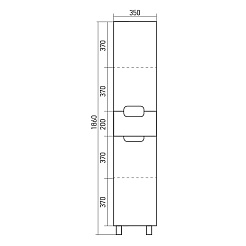 Mixline Пенал для ванной Прометей 35 – фотография-2