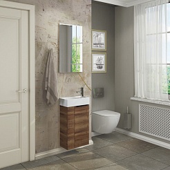 Comforty Зеркало Асти 40 дуб темно-коричневый – фотография-2