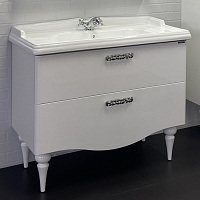 Comforty Тумба с раковиной Монако 100 1 белая