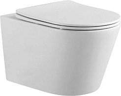 Aquatek Унитаз подвесной Вега AQ1905-00 в комплекте с инсталляцией Standard INS-0000012 с клавишей смыва KDI-0000016 глянцевый хром и крепления KKI-0000002 – фотография-2