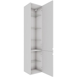 Aquatek Шкаф-пенал Вега 35 AQ70035R-MW белый матовый, петли справа – фотография-2