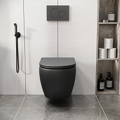 Grossman Унитаз подвесной Color GR-4411BMS черный матовый – фотография-8