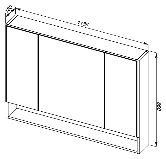Aquanet Мебель для ванной "Виго 120" сине-серая – фотография-12