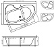 Vayer Акриловая ванна Azalia 160x105 L – картинка-10