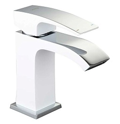 Gappo Смеситель для раковины G07-8 G1007-8 белый/хром – фотография-1