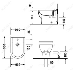 Duravit Биде напольное "Starck 3" 2230100000 – фотография-3